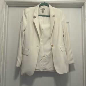 H&M white blazer